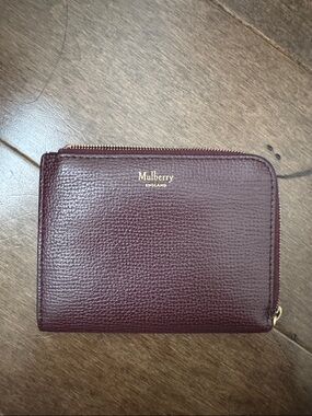 Mulberry zip-around leather wallet